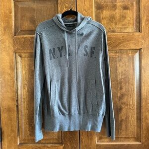 Banana Republic Dark Grey Hooded Sweatshirt - Men's Size Medium
